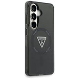 Husa pentru Samsung Galaxy S26, Guess IML Gradient Triangle MagSafe (GUHMS26SHGTMLCGK), negru