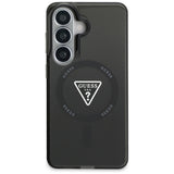 Husa pentru Samsung Galaxy S26, Guess IML Gradient Triangle MagSafe (GUHMS26SHGTMLCGK), negru