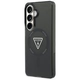 Husa pentru Samsung Galaxy S26, Guess IML Gradient Triangle MagSafe (GUHMS26SHGTMLCGK), negru