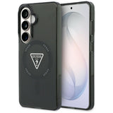 Husa pentru Samsung Galaxy S26, Guess IML Gradient Triangle MagSafe (GUHMS26SHGTMLCGK), negru