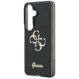 Husa pentru Samsung Galaxy S26, Guess IML Big Metal 4G Script (GUHCS26S5HC4MLSK), negru