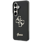 Husa pentru Samsung Galaxy S26, Guess IML Big Metal 4G Script (GUHCS26S5HC4MLSK), negru