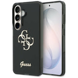 Husa pentru Samsung Galaxy S26, Guess IML Big Metal 4G Script (GUHCS26S5HC4MLSK), negru