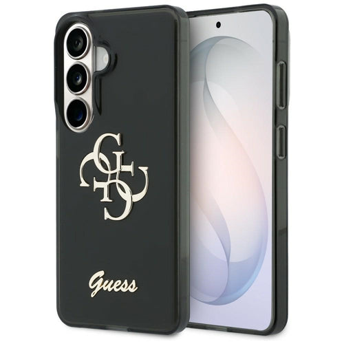 Husa pentru Samsung Galaxy S26, Guess IML Big Metal 4G Script (GUHCS26S5HC4MLSK), negru
