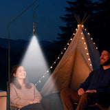 Yesido Flashlight (TC10), Telescopic Zoom, White Laser LED, 5x Modes, reincarcabil, afisaj digital, 4W, 800mAh, Negru