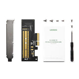 UGREEN Expansion Card CM302 (70503), M.2 NVME to PCIe 3.0 X4 Adaptor, PCI-E x4/x8/x16 Slots, 32Gbps, Negru