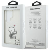 Husa pentru Samsung Galaxy S26 Ultra, Karl Lagerfeld IML cu K&C Back Logo MagSafe (KLHMS26L6HKCBHH), alb