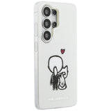 Husa pentru Samsung Galaxy S26 Ultra, Karl Lagerfeld IML cu K&C Back Logo MagSafe (KLHMS26L6HKCBHH), alb