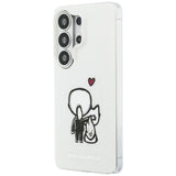 Husa pentru Samsung Galaxy S26 Ultra, Karl Lagerfeld IML cu K&C Back Logo MagSafe (KLHMS26L6HKCBHH), alb