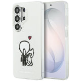 Husa pentru Samsung Galaxy S26 Ultra, Karl Lagerfeld IML cu K&C Back Logo MagSafe (KLHMS26L6HKCBHH), alb
