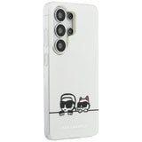 Husa pentru Samsung Galaxy S26 Ultra, Karl Lagerfeld IML K&C Peekaboo Logo MagSafe (KLHMS26L6HPKACH), negru