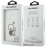 Husa pentru Samsung Galaxy S26, Karl Lagerfeld IML cu K&C Back Logo MagSafe (KLHMS26S6HKCBHH), alb