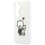 Husa pentru Samsung Galaxy S26, Karl Lagerfeld IML cu K&C Back Logo MagSafe (KLHMS26S6HKCBHH), alb