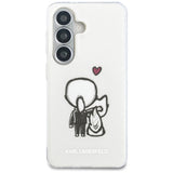 Husa pentru Samsung Galaxy S26, Karl Lagerfeld IML cu K&C Back Logo MagSafe (KLHMS26S6HKCBHH), alb