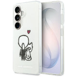 Husa pentru Samsung Galaxy S26, Karl Lagerfeld IML cu K&C Back Logo MagSafe (KLHMS26S6HKCBHH), alb