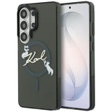 Husa pentru Samsung Galaxy S26 Ultra, Karl Lagerfeld IML Choupette Karl Script Logo MagSafe (KLHMS26L5HKSCAK), negru