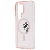Husa pentru Samsung Galaxy S26 Ultra, Karl Lagerfeld IML Choupette Peekaboo Logo MagSafe (KLHMS26L6HCPSCP), roz