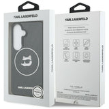 Husa pentru Samsung Galaxy S26, Karl Lagerfeld IML Choupette Head on KL Repeated Logo MagSafe (KLHMS26SHMKBCHOK), negru