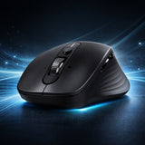 Mouse wireless UGREEN M752 (75498B), Multi-mode, Bluetooth 5.4, 2.4Ghz, 4D Scroll Wheel, 1000-5000DPI, 2x AA Battery, negru