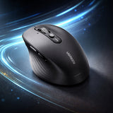 Mouse wireless UGREEN M752 (75498B), Multi-mode, Bluetooth 5.4, 2.4Ghz, 4D Scroll Wheel, 1000-5000DPI, 2x AA Battery, negru
