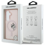 Husa pentru Samsung Galaxy S26, Karl Lagerfeld IML Choupette Peekaboo Logo MagSafe (KLHMS26S6HCPSCP), roz
