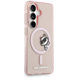 Husa pentru Samsung Galaxy S26, Karl Lagerfeld IML Choupette Peekaboo Logo MagSafe (KLHMS26S6HCPSCP), roz
