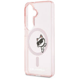 Husa pentru Samsung Galaxy S26, Karl Lagerfeld IML Choupette Peekaboo Logo MagSafe (KLHMS26S6HCPSCP), roz