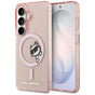 Husa pentru Samsung Galaxy S26, Karl Lagerfeld IML Choupette Peekaboo Logo MagSafe (KLHMS26S6HCPSCP), roz
