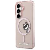 Husa pentru Samsung Galaxy S26, Karl Lagerfeld IML Choupette Peekaboo Logo MagSafe (KLHMS26S6HCPSCP), roz