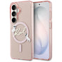 Husa pentru Samsung Galaxy S26, Karl Lagerfeld IML Choupette Karl Script Logo MagSafe (KLHMS26S5HKSCAP), roz