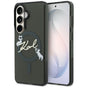 Husa pentru Samsung Galaxy S26, Karl Lagerfeld IML Choupette Karl Script Logo MagSafe (KLHMS26S5HKSCAK), argintiu