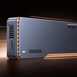 UGREEN Hard Drive Enclosure D703 (65727), M.2 NVMe/SSD, 40Gbps, 8TB, cu Type-C Cable, Gri