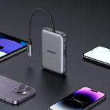 Hub USB UGREEN Hub 7in1 CM896 (65759), Magnetic, USB-C to HDMI 4K, USB-C PD100W, 2X USB, SD4.0 Slot, TF Slot, 10Gbps, gri
