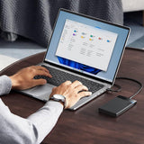 UGREEN Hard Drive Enclosure US221 (50743), cu Cable, USB-C to SATA (7+15) Pin, 6Gbps, pentru 2.5inch SATA SSD/HDD, Negru