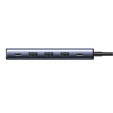 Hub USB UGREEN Docking station CM511 (75642), USB-C to 2x Type-C, 3x USB, Display Port, 5Gbps, PD 3.0, 100W, 4K@60Hz, gri