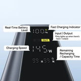 Baterie Externa Baseus Energeek GP12 (P10082109813-00), cu Type-C PD3.0 Cable, Display, 2xUSB-C, 2xUSB, 145W, 20800mAh