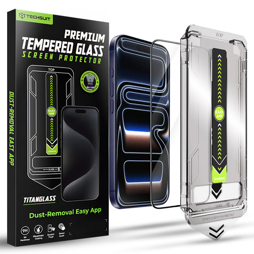 Folie de protectie pentru iPhone 17 Pro, Techsuit TitanGlass FullCover