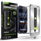 Folie de protectie pentru iPhone 17 Pro, Techsuit TitanGlass FullCover (2 pack)