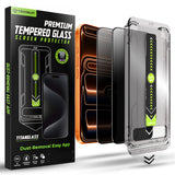 Folie de protectie pentru iPhone 17 Pro Max, Techsuit TitanGlass FullCover (2 pack)