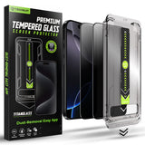 Folie de protectie pentru iPhone 16 Pro Max, Techsuit TitanGlass FullCover (2 pack)