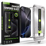 Folie de protectie pentru iPhone 16 Pro Max, Techsuit TitanGlass FullCover (2 pack)