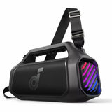 Boxa portabila Anker SoundCore Boom 2 Plus (A3134011), Bluetooth 5.3, 140W, BassUp 2.0, Baterie externa, IPX7, RGB, negru