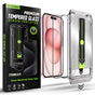 Folie de protectie pentru iPhone 15, Techsuit TitanGlass FullCover (2 pack)