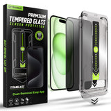 Folie de protectie pentru iPhone 15 Plus, Techsuit TitanGlass FullCover