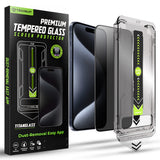 Folie de protectie pentru iPhone 15 Pro, Techsuit TitanGlass FullCover
