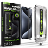 Folie de protectie pentru iPhone 15 Pro, Techsuit TitanGlass FullCover