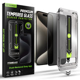 Folie de protectie pentru iPhone 15 Pro Max, Techsuit TitanGlass FullCover