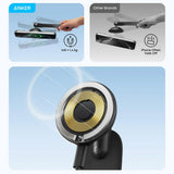 Suport auto Anker Nano Magnetic (A9110H11), Dashboards/Touchscreens, 3M Adhesive, 360A°, Flexibil, Universal, negru