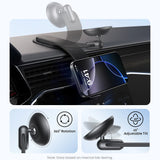 Suport auto Anker Nano Magnetic (A9110H11), Dashboards/Touchscreens, 3M Adhesive, 360A°, Flexibil, Universal, negru