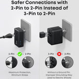 Adaptor pentru Calatorie Anker Nano 5in1 (A9215H11), pentru EU, UK, US, Au, 20W, 2x USB-C, 2x USB-A, 20W, Alb